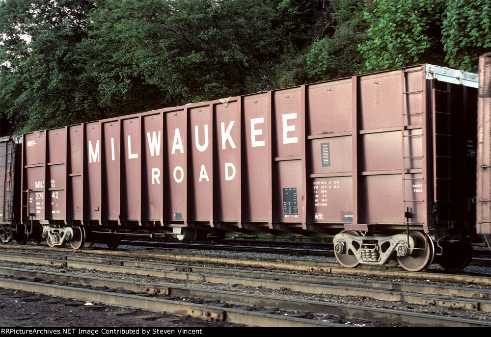 Milwaukee Road woodchip gondola MILW #276142